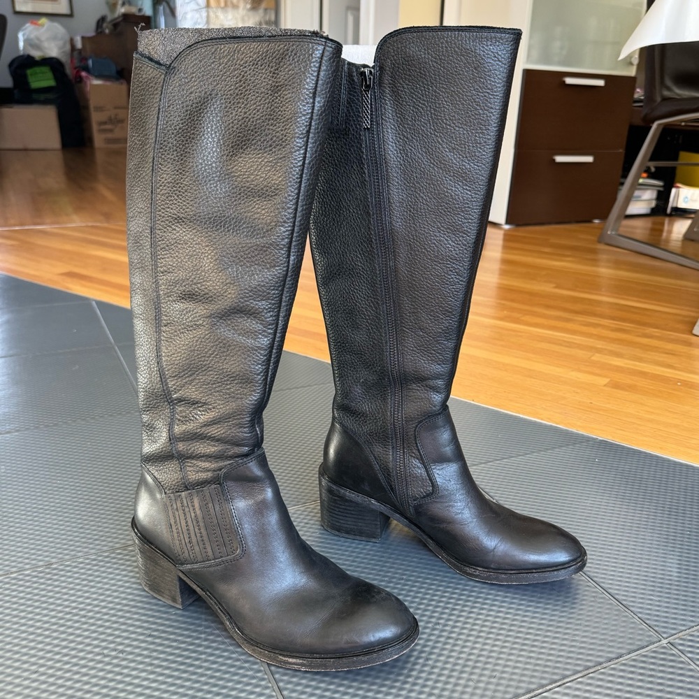 Donald J. Pliner Envy Leather Riding Boots
